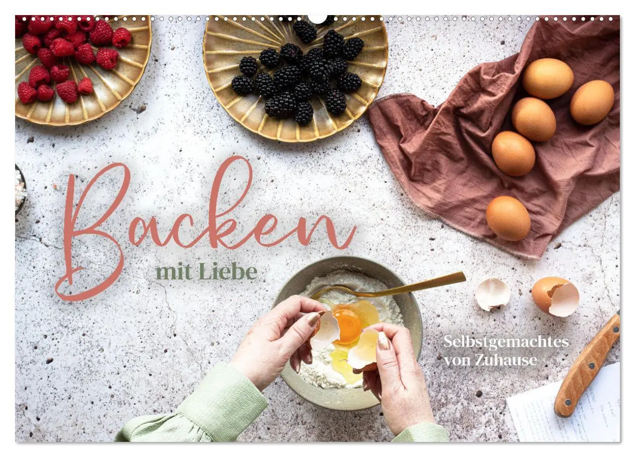 Cover: 9783457549469 | Backen mit Liebe - Selbstgemachtes von Zuhause (Wandkalender 2026...