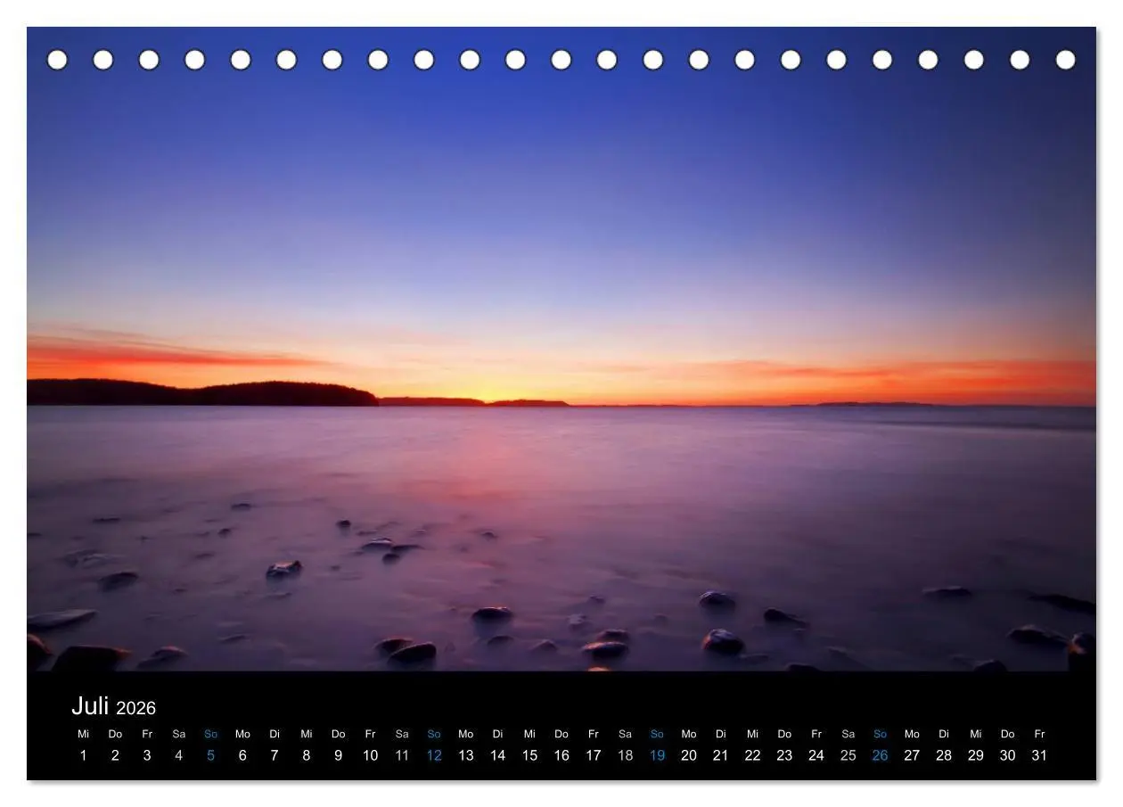 Bild: 9783516189469 | Sonnenuntergänge (Tischkalender 2026 DIN A5 quer), CALVENDO...