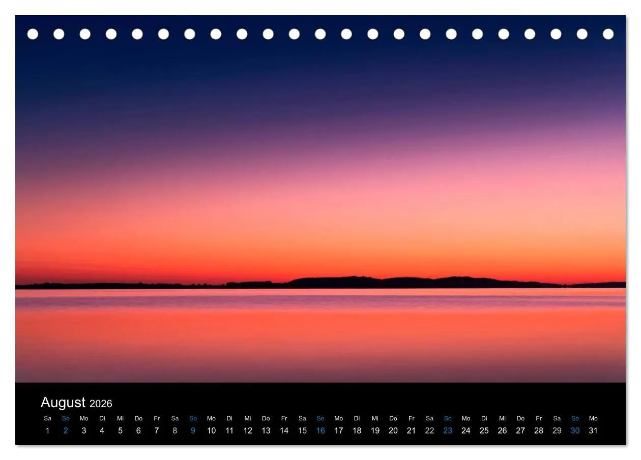 Bild: 9783516189469 | Sonnenuntergänge (Tischkalender 2026 DIN A5 quer), CALVENDO...