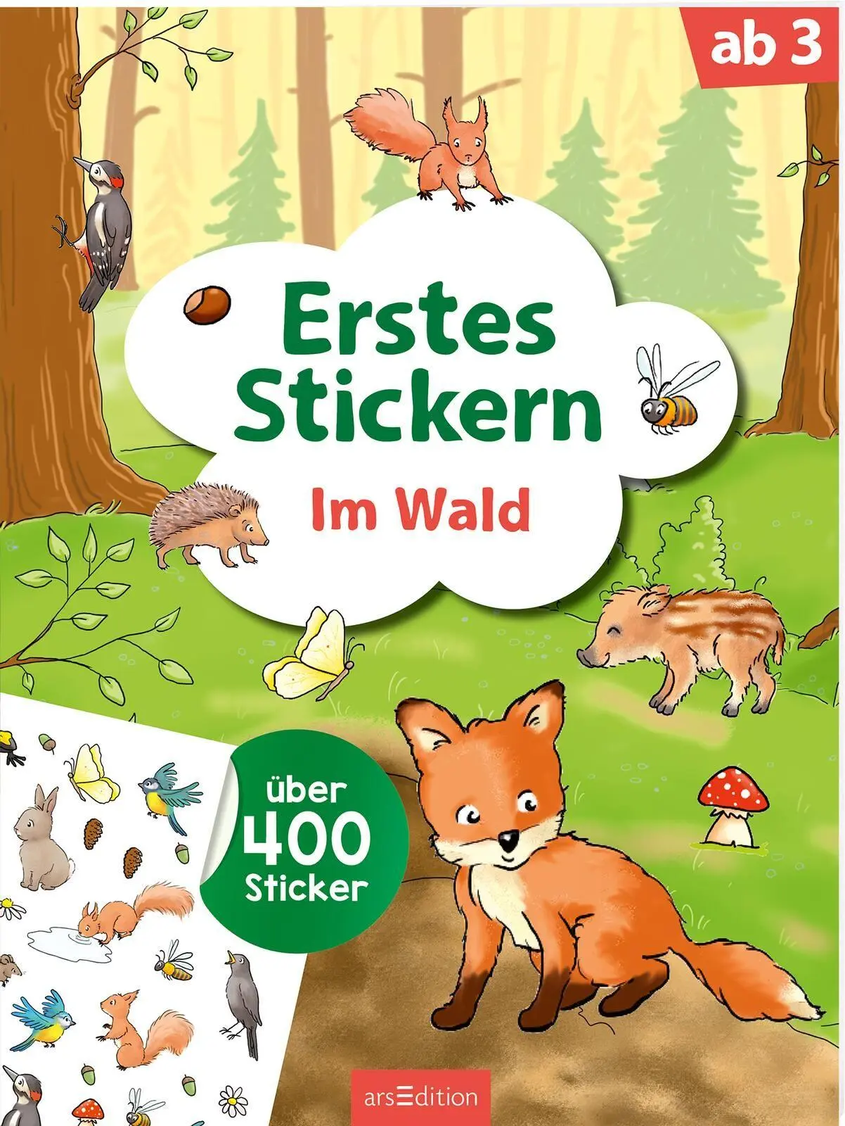 Cover: 9783845869469 | Erstes Stickern - Im Wald | Über 400 Sticker | Petra Theissen | Buch