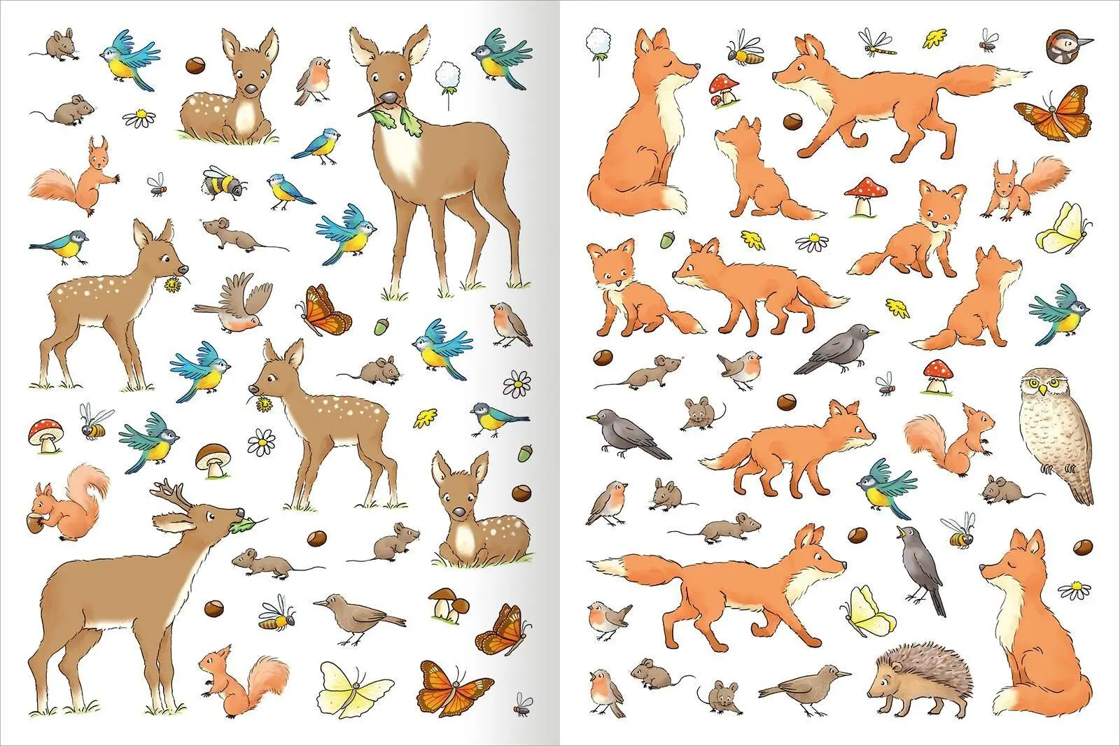 Bild: 9783845869469 | Erstes Stickern - Im Wald | Über 400 Sticker | Petra Theissen | Buch