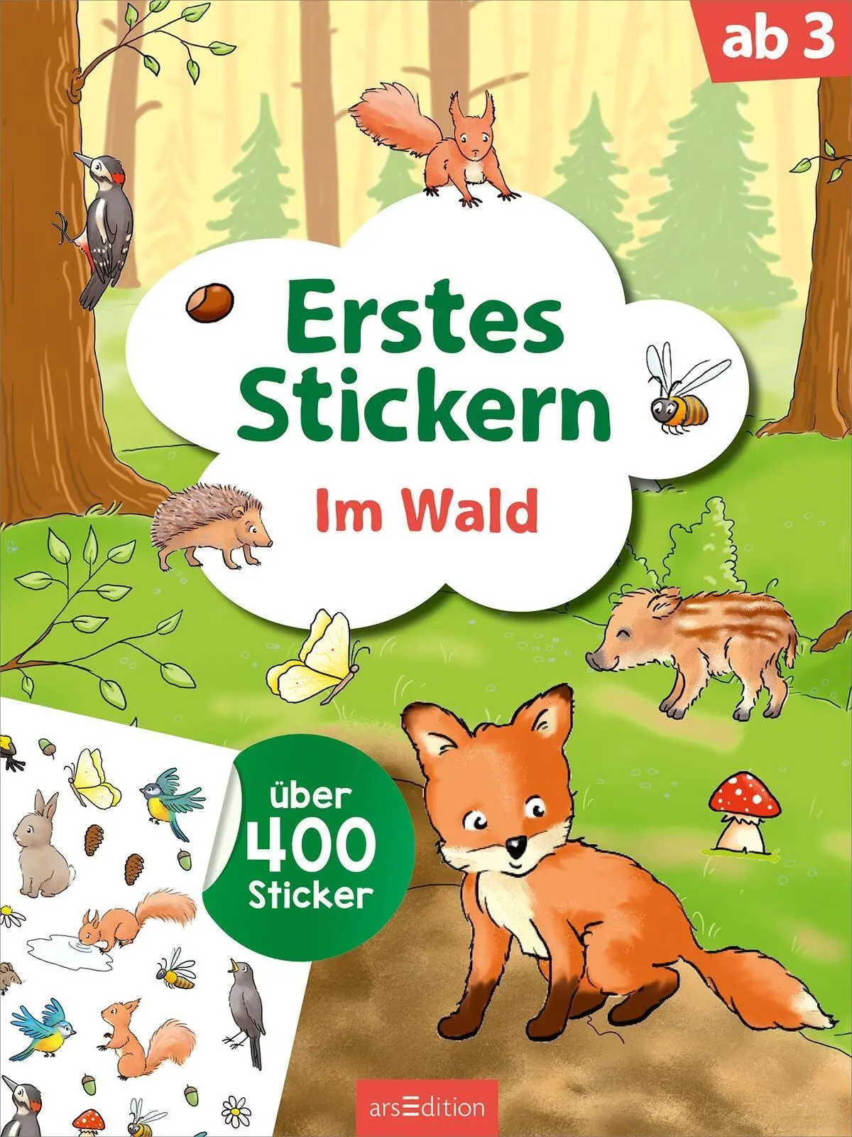 Bild: 9783845869469 | Erstes Stickern - Im Wald | Über 400 Sticker | Petra Theissen | Buch