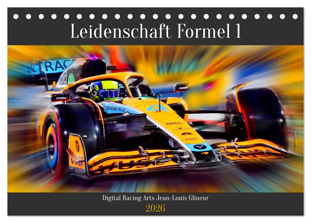 Cover: 9783457609569 | Leidenschaft Formel 1 (Tischkalender 2026 DIN A5 quer), CALVENDO...