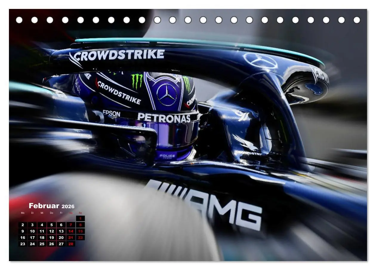Bild: 9783457609569 | Leidenschaft Formel 1 (Tischkalender 2026 DIN A5 quer), CALVENDO...