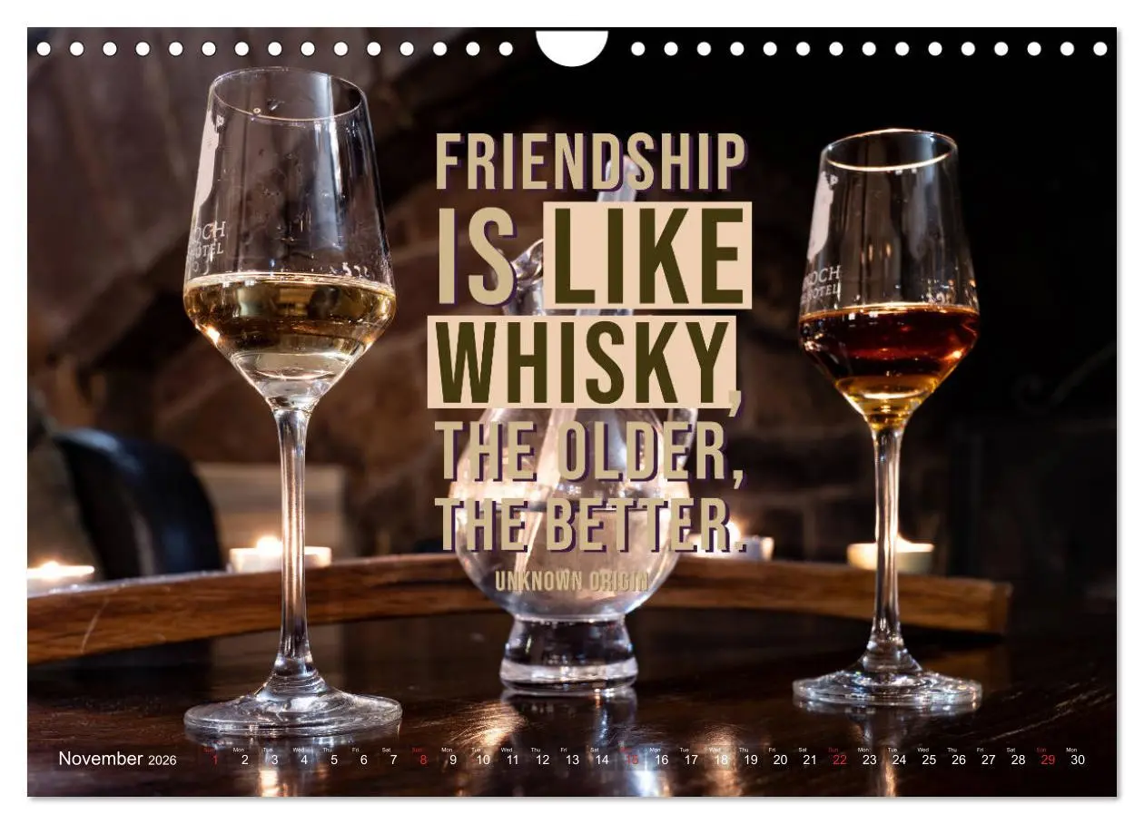 Bild: 9783516559569 | Wonderful Whisky Wisdom (Wall Calendar 2026 DIN A4 landscape),...