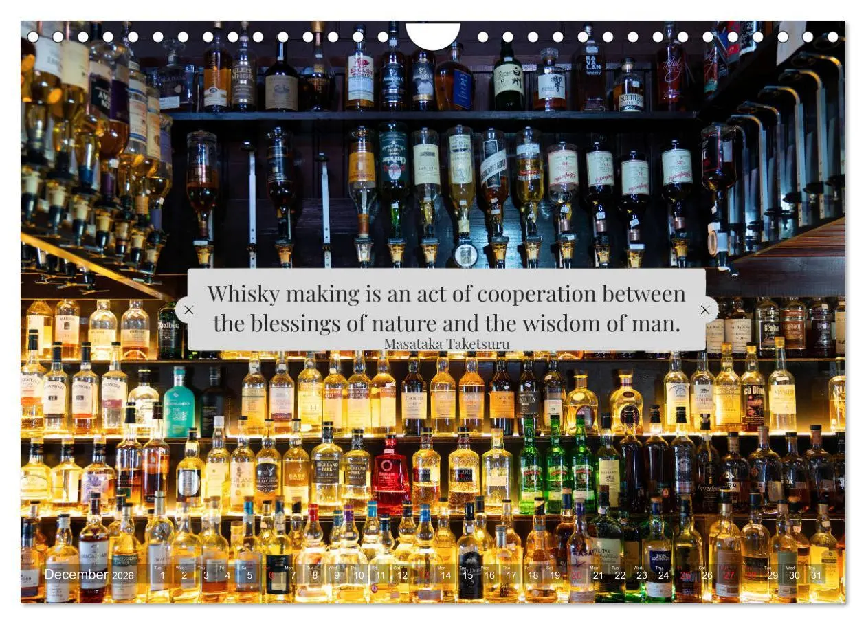 Bild: 9783516559569 | Wonderful Whisky Wisdom (Wall Calendar 2026 DIN A4 landscape),...