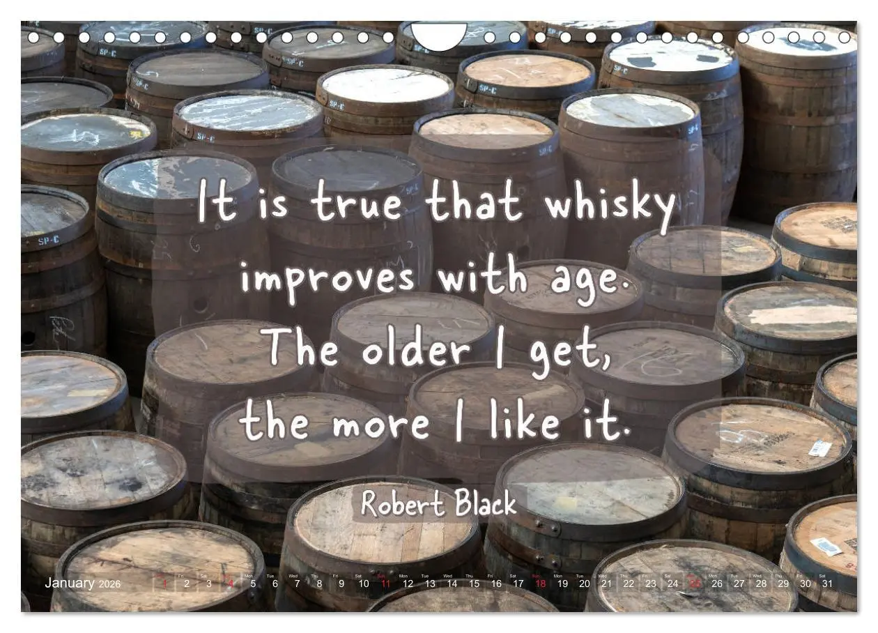 Bild: 9783516559569 | Wonderful Whisky Wisdom (Wall Calendar 2026 DIN A4 landscape),...