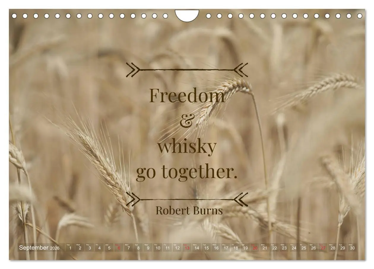 Bild: 9783516559569 | Wonderful Whisky Wisdom (Wall Calendar 2026 DIN A4 landscape),...