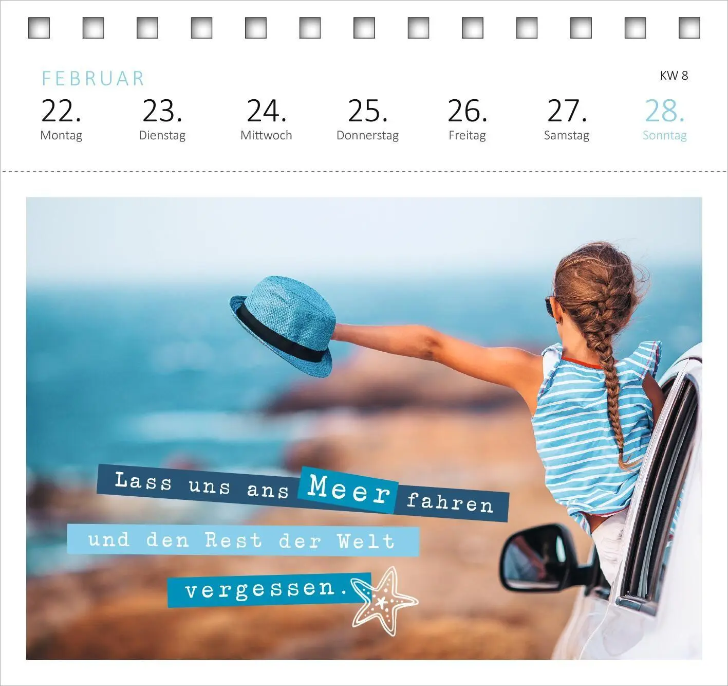 Bild: 4014489139669 | Postkartenkalender Sehnsucht nach Meer 2027 | Kalender | 108 S. | 2027