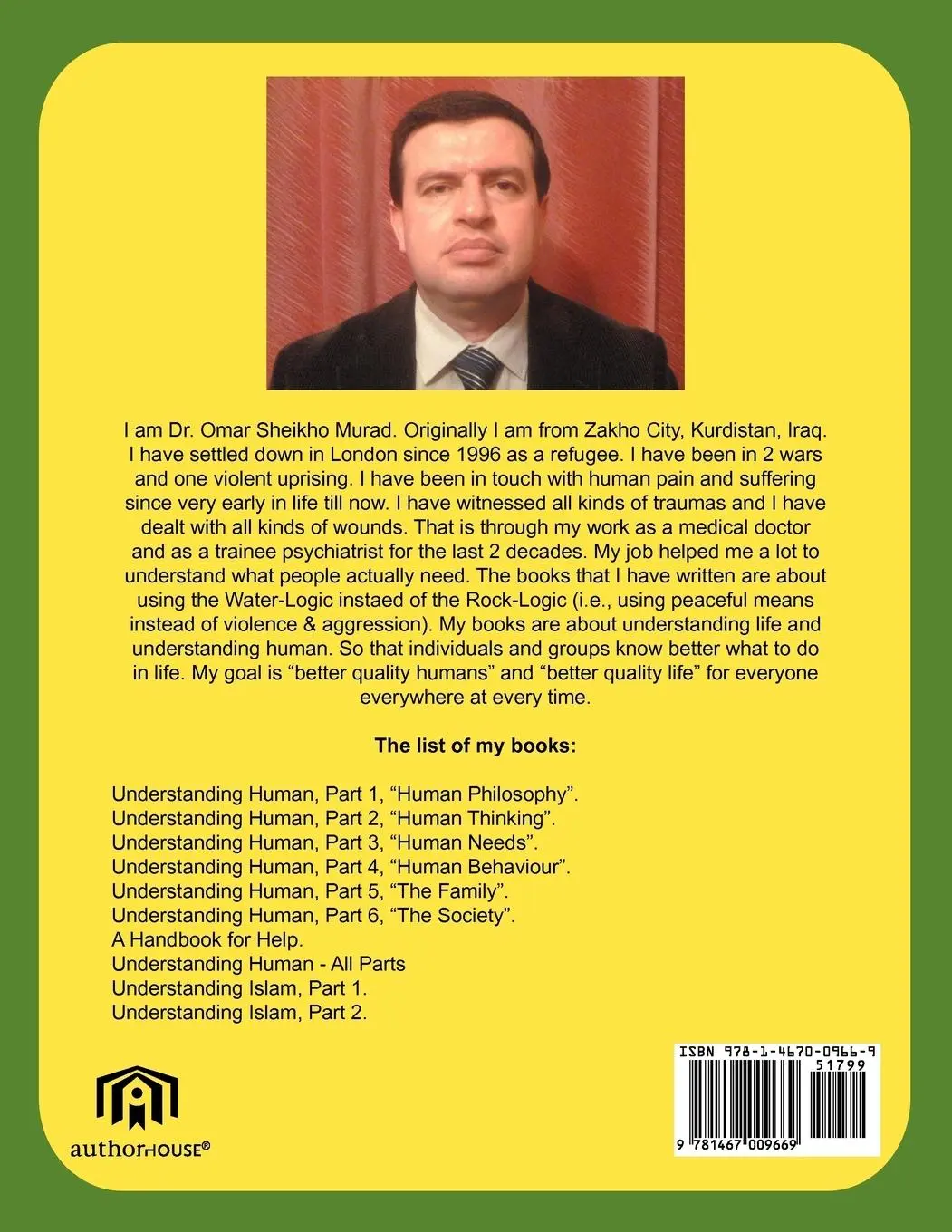 Rückseite: 9781467009669 | Understanding Human, Part 3, Human Needs | Omar Sheikho Murad | Buch