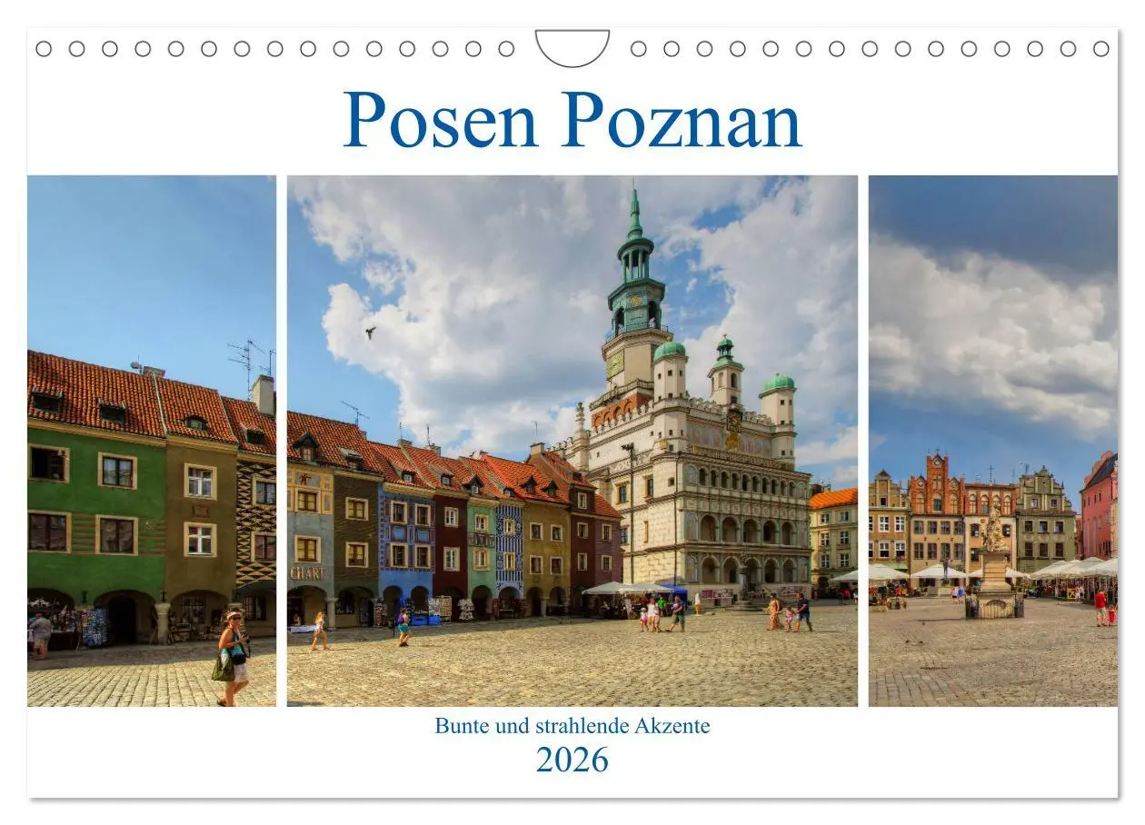 Cover: 9783457909669 | Posen Poznan - Bunte und strahlende Akzente (Wandkalender 2026 DIN...