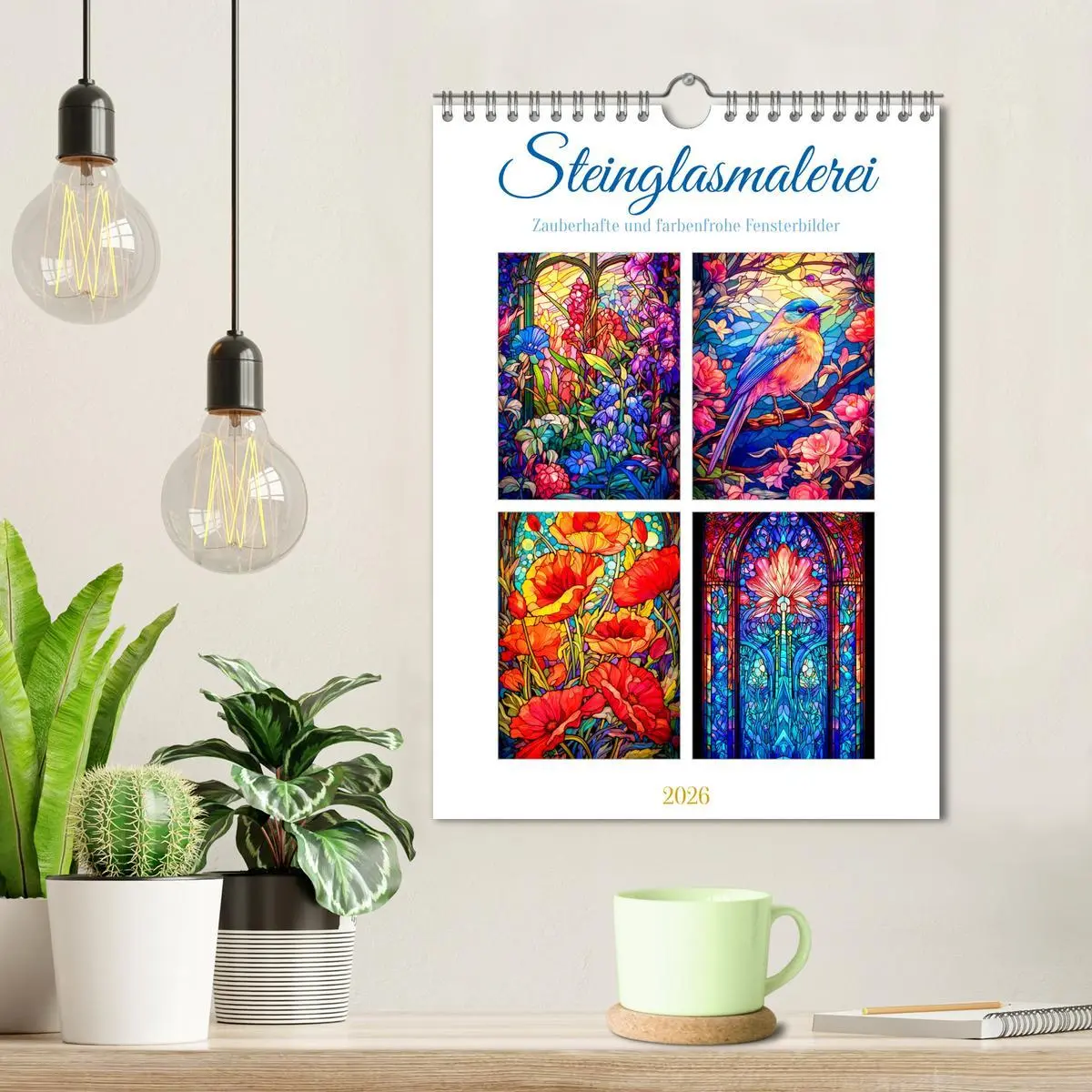 Bild: 9783516309669 | Steinglasmalerei (Wandkalender 2026 DIN A4 hoch), CALVENDO...