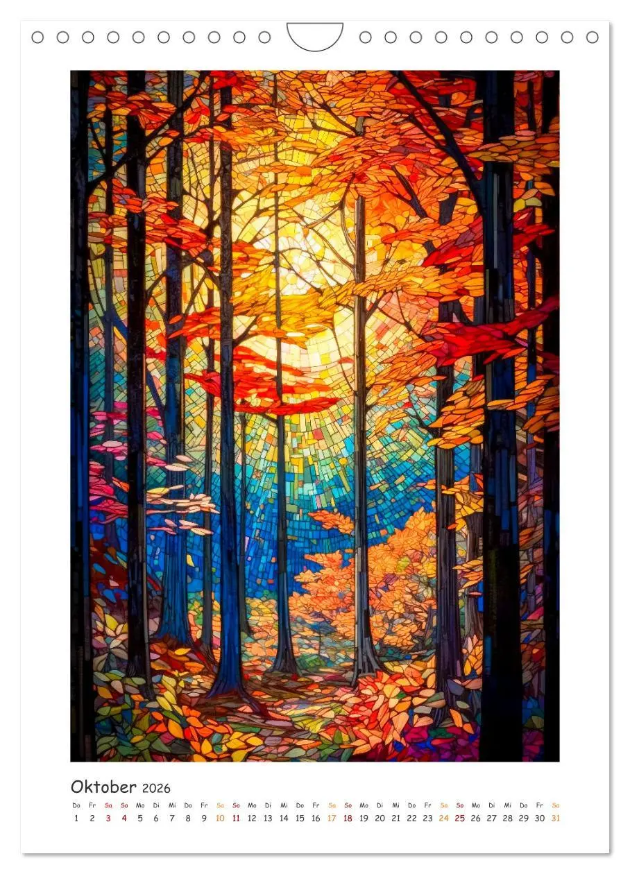 Bild: 9783516309669 | Steinglasmalerei (Wandkalender 2026 DIN A4 hoch), CALVENDO...