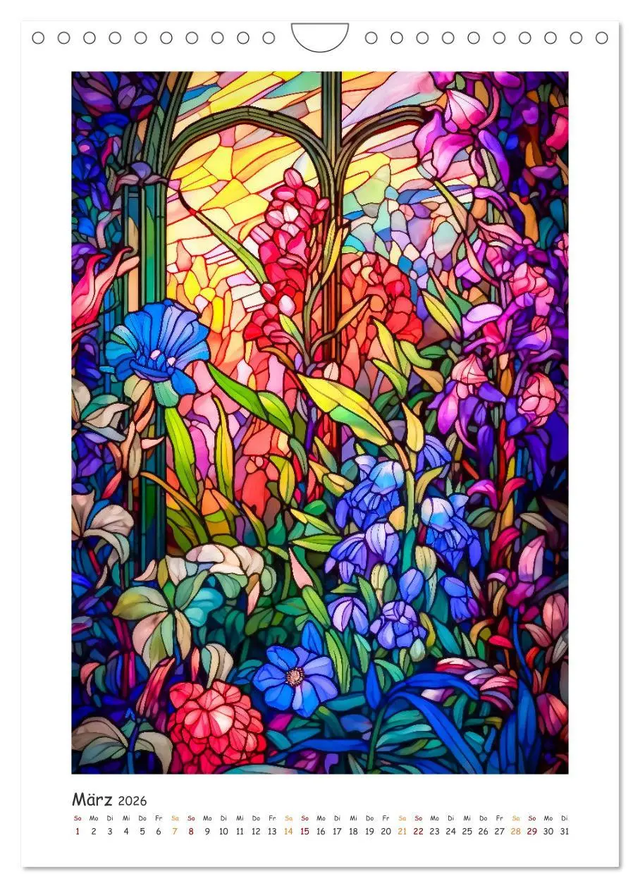 Bild: 9783516309669 | Steinglasmalerei (Wandkalender 2026 DIN A4 hoch), CALVENDO...