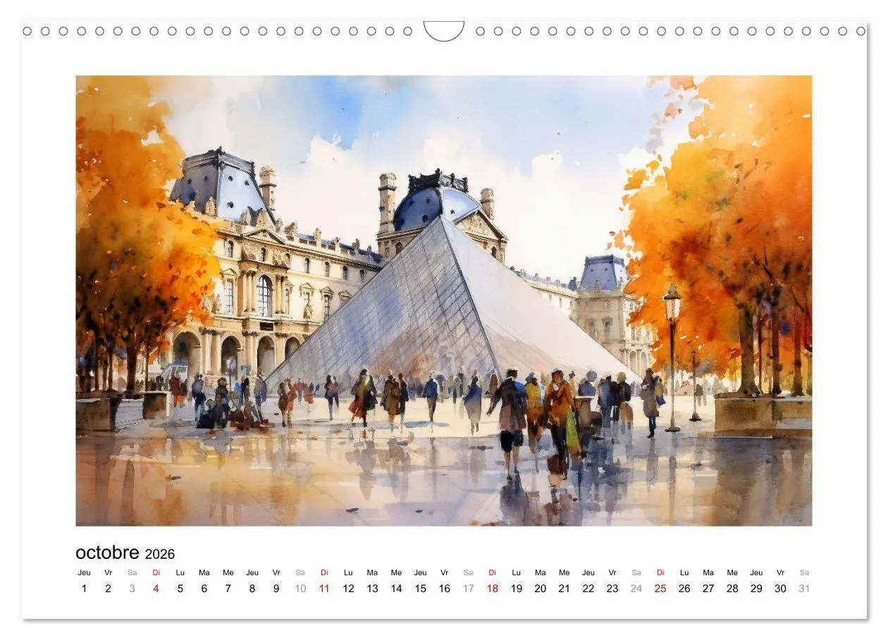 Bild: 9783516549669 | Paris, ville d'amour (Calendrier mural 2026 DIN A3 vertical),...
