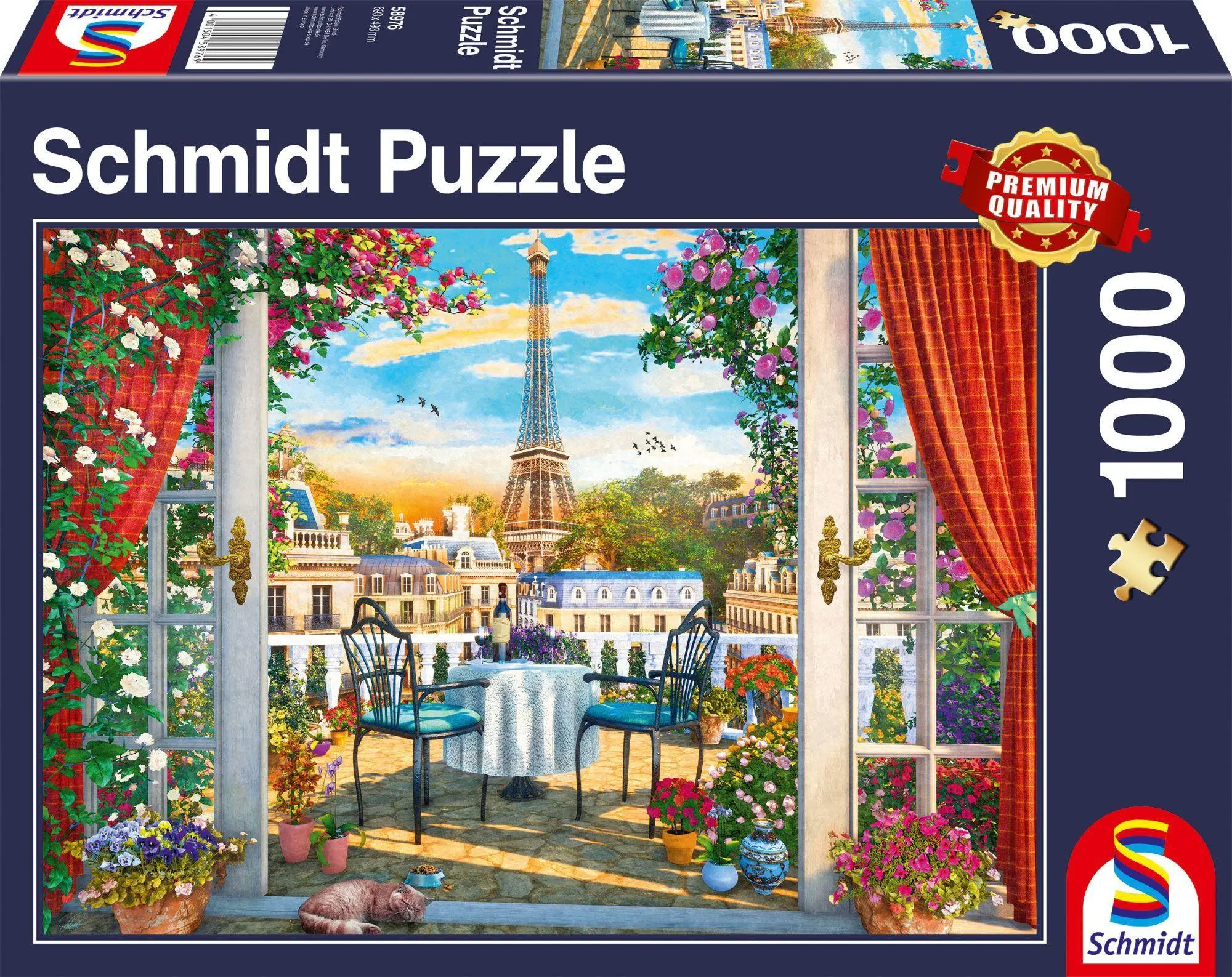 Cover: 4001504589769 | Terrasse in Paris. 1.000 Teile | Erwachsenenpuzzle | Spiel | 58976