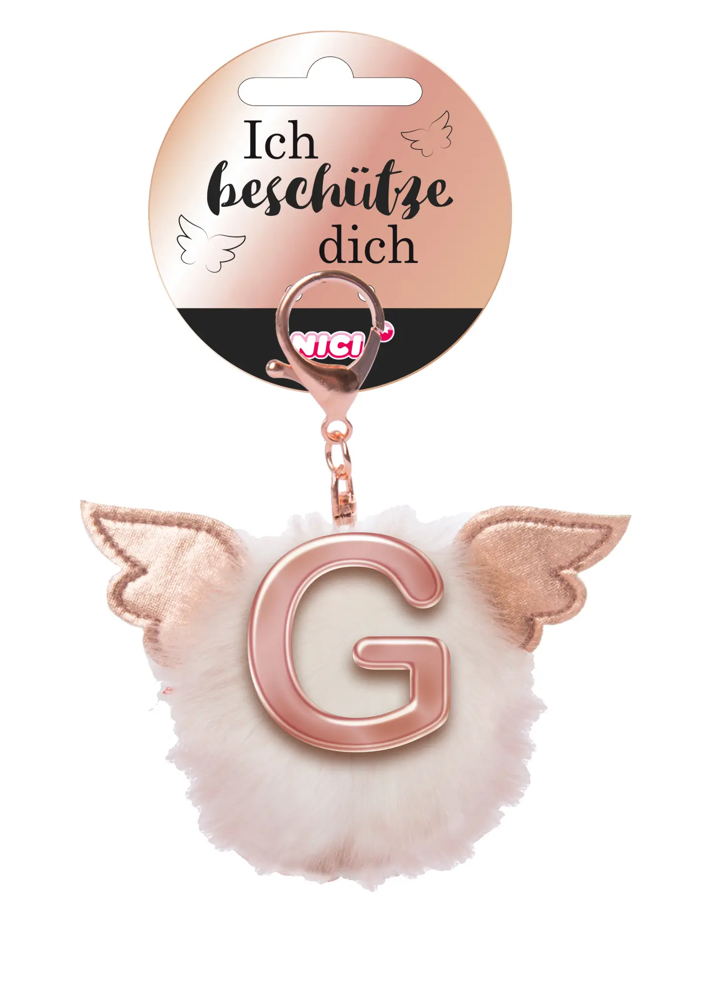 Cover: 4012390469769 | Nici 46976 Taschenanhänger G Plüsch Bommel mit Flügeln u. | 46976