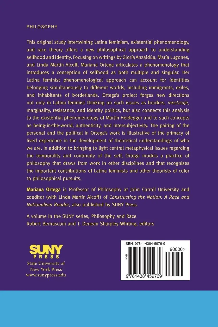 Rückseite: 9781438459769 | In-Between | Latina Feminist Phenomenology, Multiplicity, and the Self