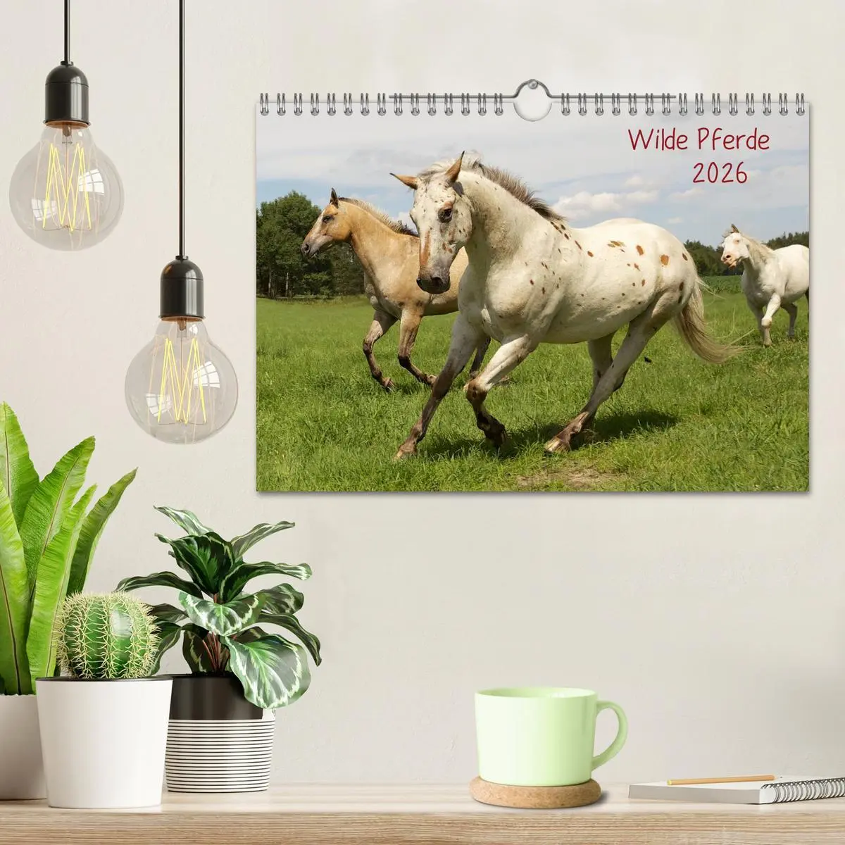 Bild: 9783516229769 | Wilde Pferde (Wandkalender 2026 DIN A4 quer), CALVENDO Monatskalender