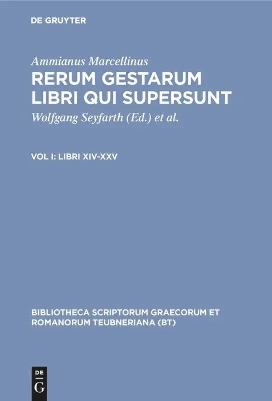 Cover: 9783598719769 | Libri XIV-XXV | Ammianus Marcellinus | Buch | L | Latein | 1999