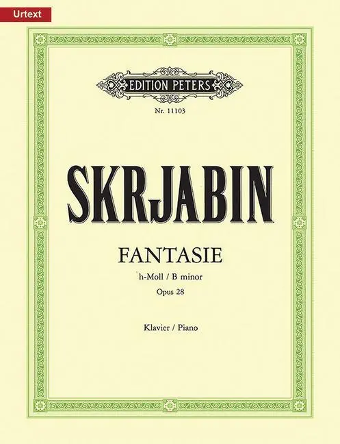 Cover: 9790014109769 | Fantasie B Op.28 P. | Alexander Scriabin | Taschenbuch | Buch | 2022