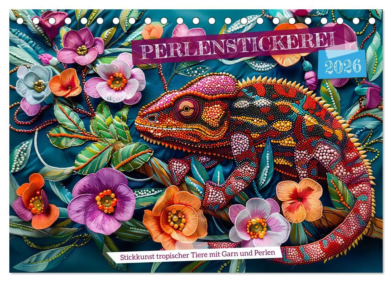 Cover: 9783457439869 | Perlenstickerei - Stickkunst tropischer Tiere mit Garn und Perlen...