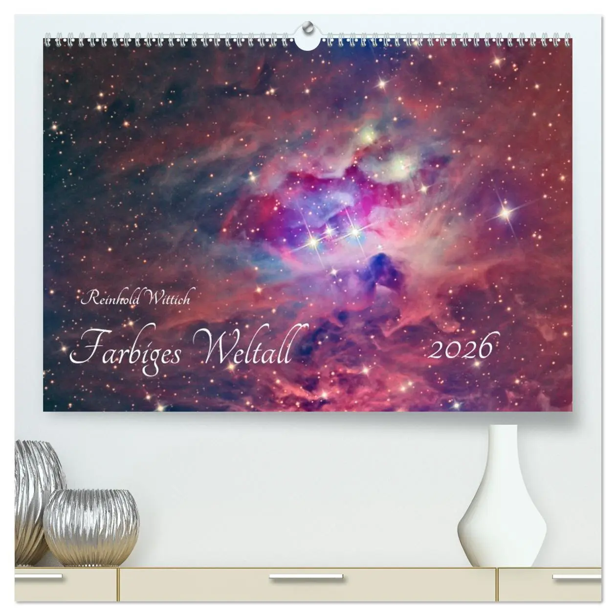 Cover: 9783457749869 | Farbiges Weltall (hochwertiger Premium Wandkalender 2026 DIN A2...