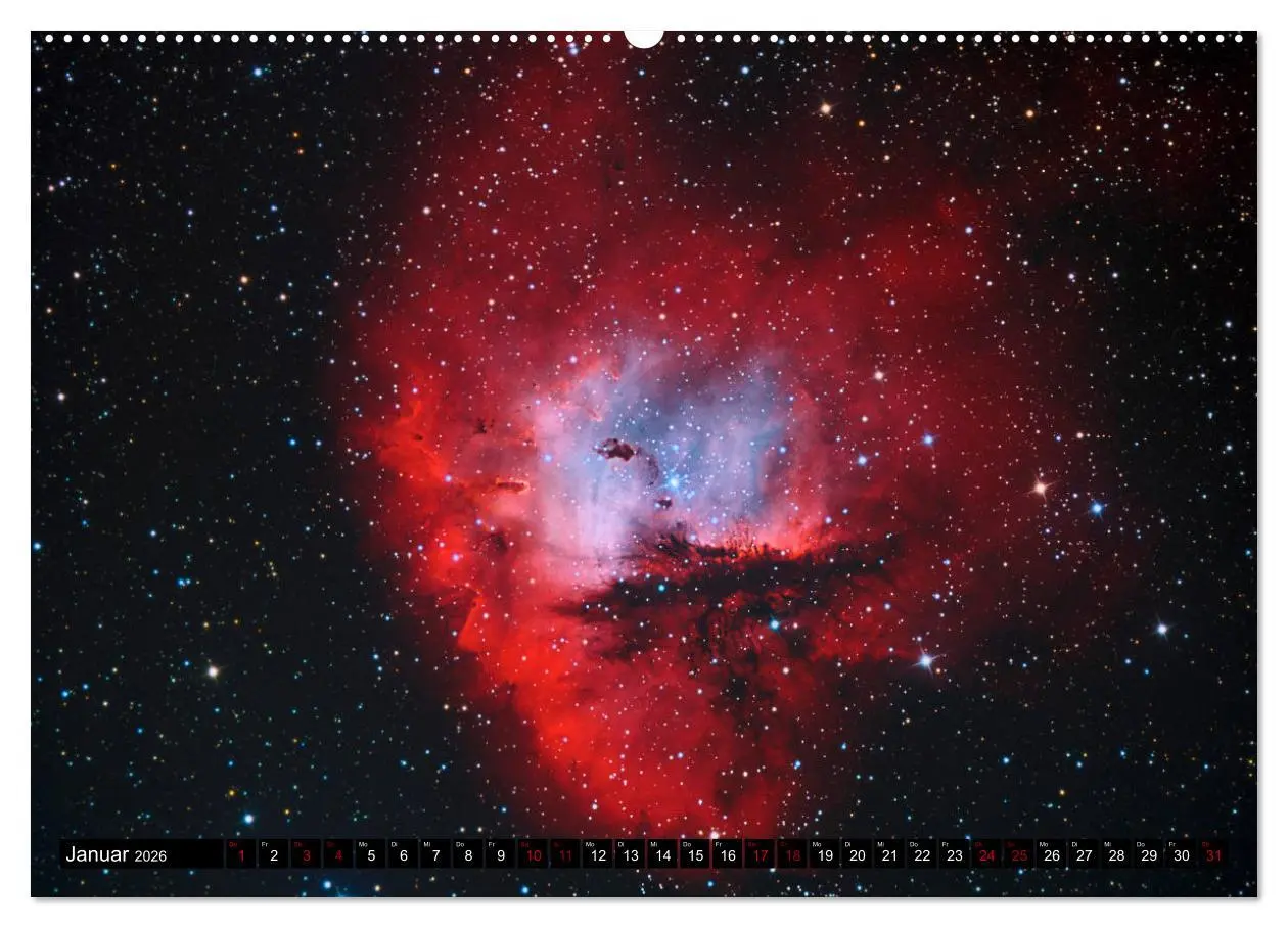 Bild: 9783457749869 | Farbiges Weltall (hochwertiger Premium Wandkalender 2026 DIN A2...