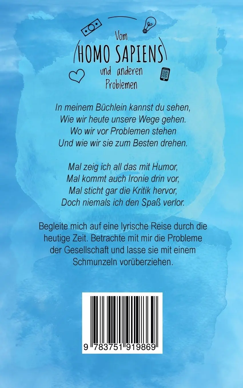 Rückseite: 9783751919869 | Vom Homo Sapiens und anderen Problemen | Tenja Tales | Taschenbuch