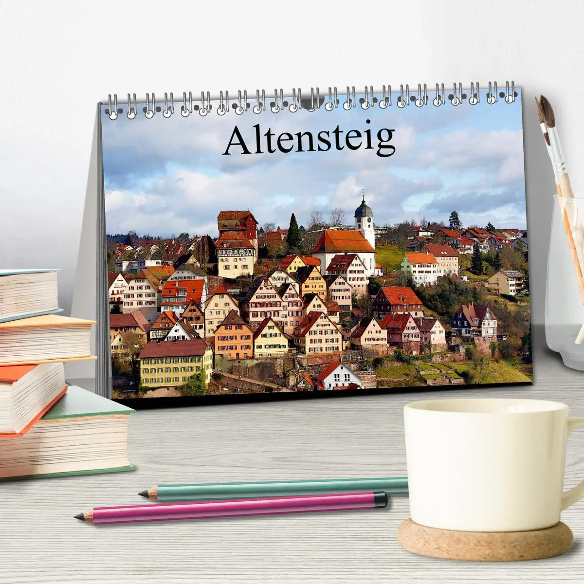 Bild: 9783516139969 | Altensteig (Tischkalender 2026 DIN A5 quer), CALVENDO Monatskalender