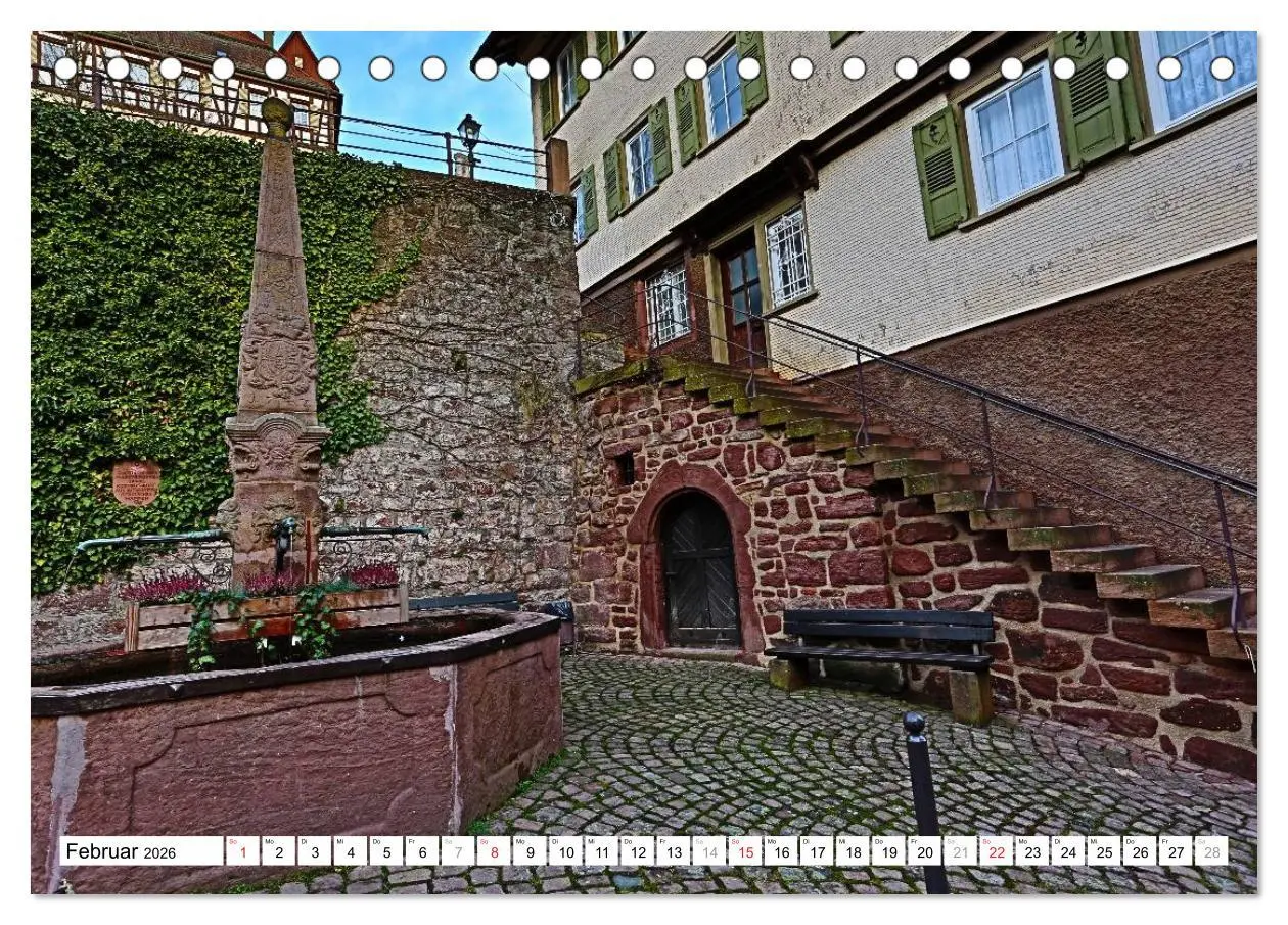 Bild: 9783516139969 | Altensteig (Tischkalender 2026 DIN A5 quer), CALVENDO Monatskalender