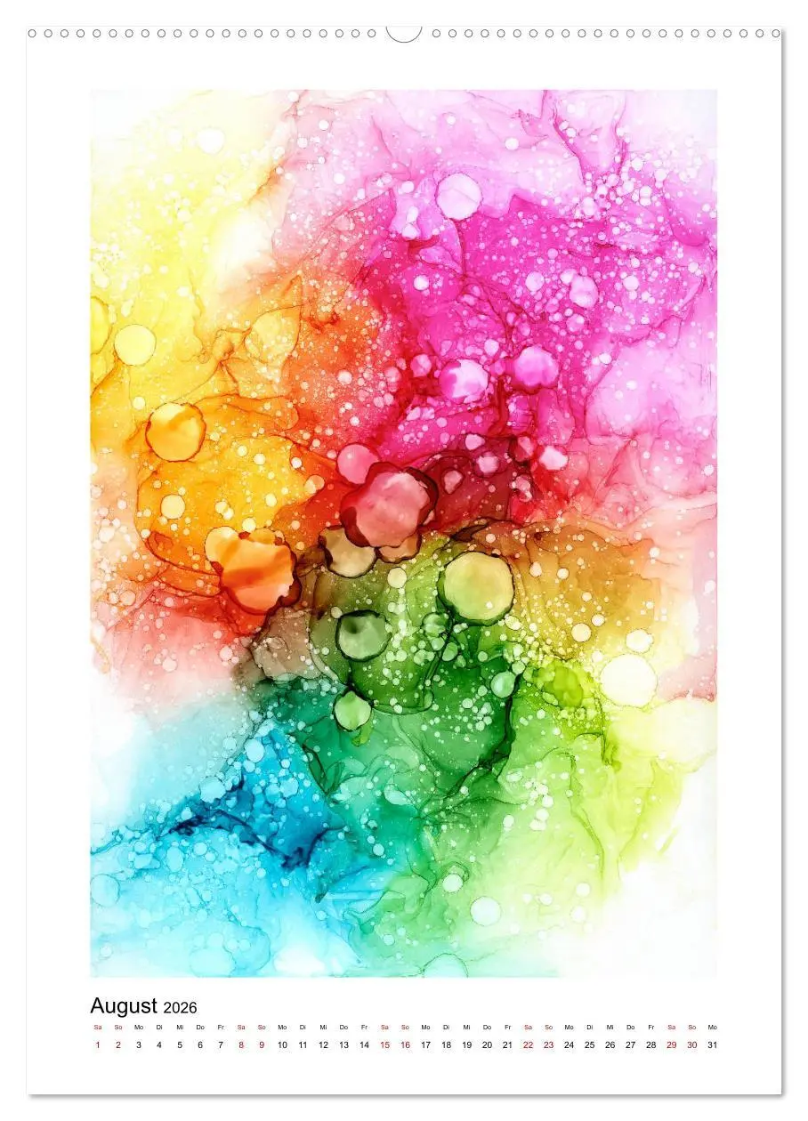 Bild: 9783516379969 | Abstrakte Farbspiele (hochwertiger Premium Wandkalender 2026 DIN A2...