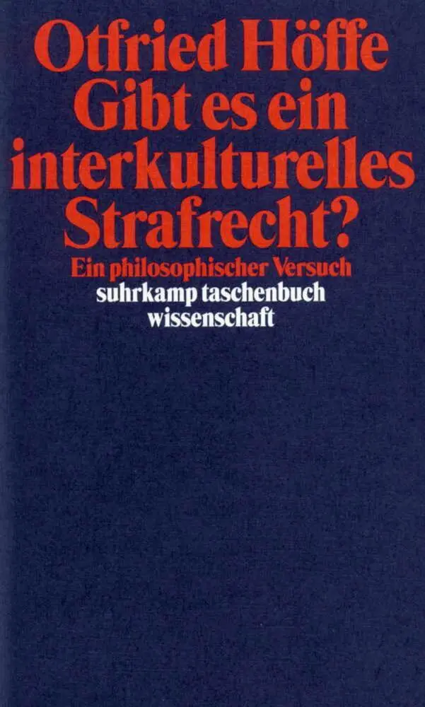 Cover: 9783518289969 | Gibt es ein interkulturelles Strafrecht? | Ein philosophischer Versuch