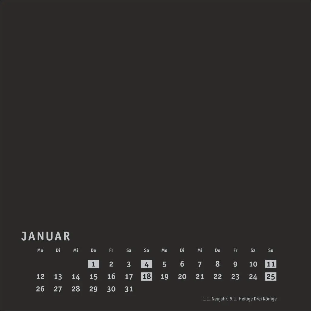 Bild: 9783756409969 | Premium-Bastelkalender schwarz klein 2026 | Heye | Kalender | 14 S.