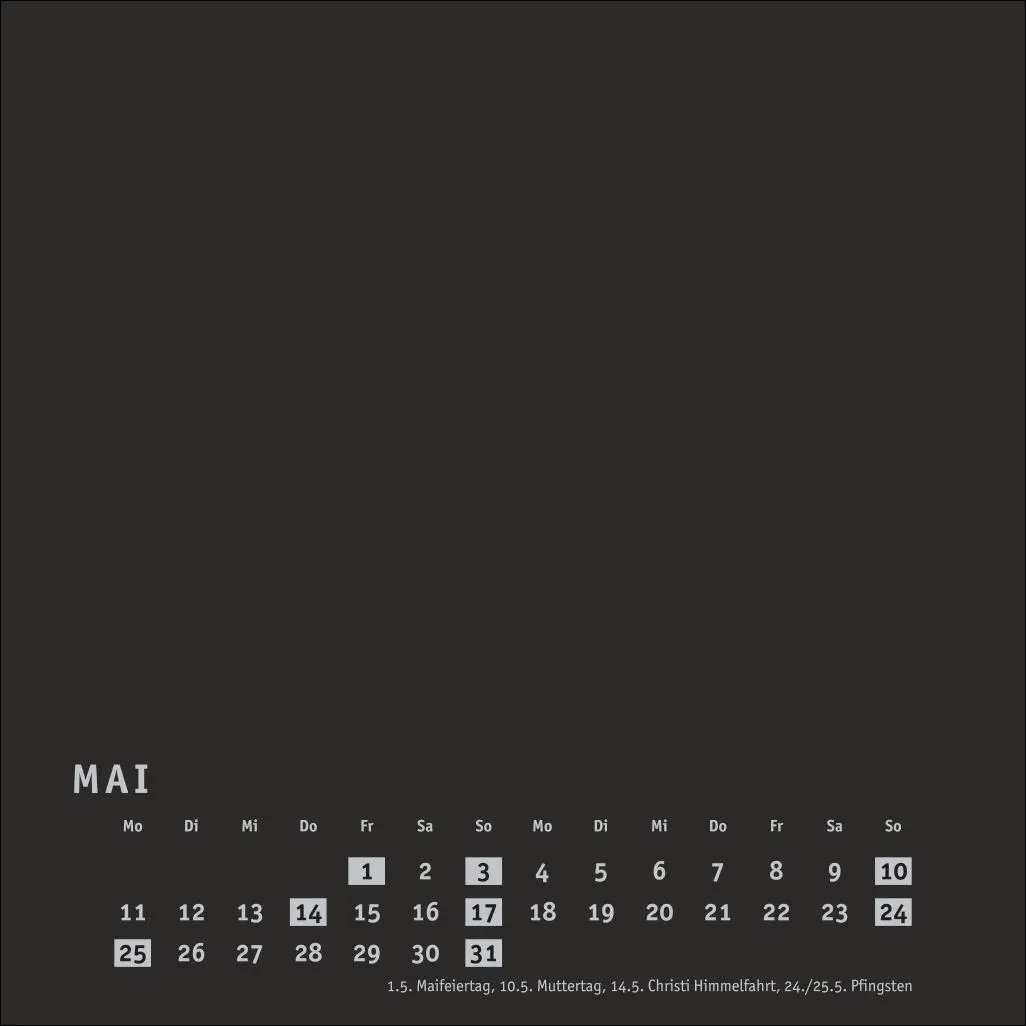 Bild: 9783756409969 | Premium-Bastelkalender schwarz klein 2026 | Heye | Kalender | 14 S.