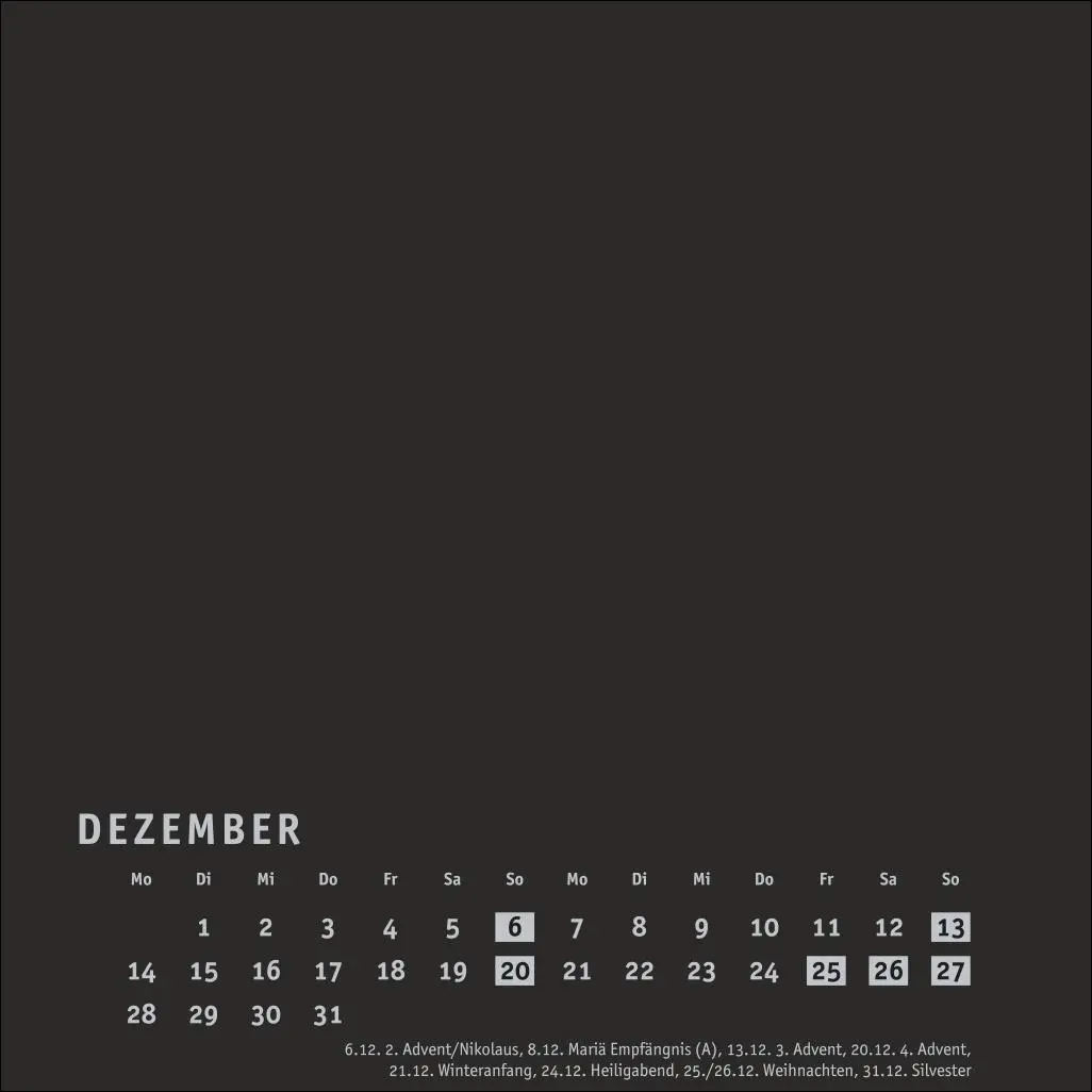 Bild: 9783756409969 | Premium-Bastelkalender schwarz klein 2026 | Heye | Kalender | 14 S.