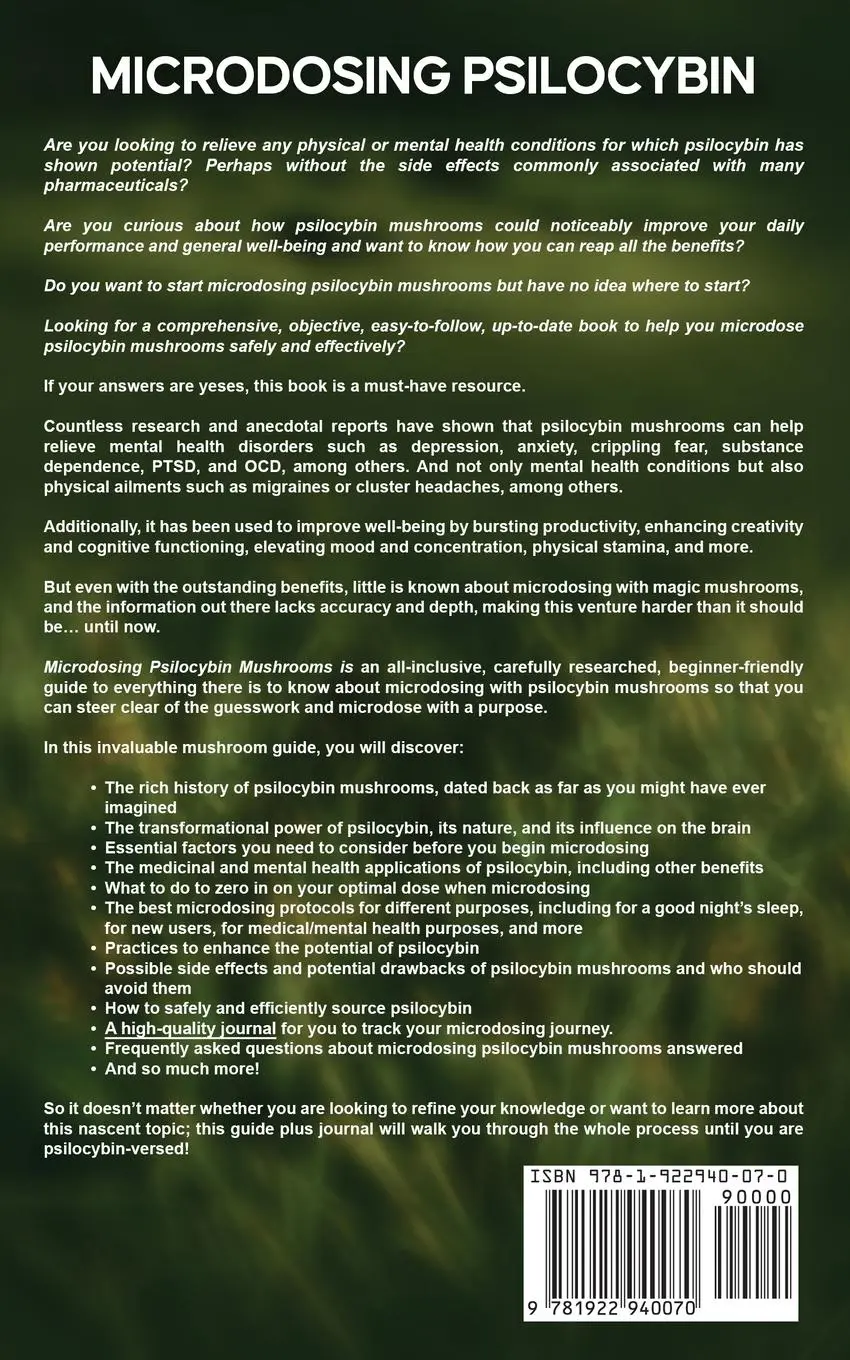 Rückseite: 9781922940070 | Microdosing Psilocybin Mushrooms | Bil Harret (u. a.) | Taschenbuch