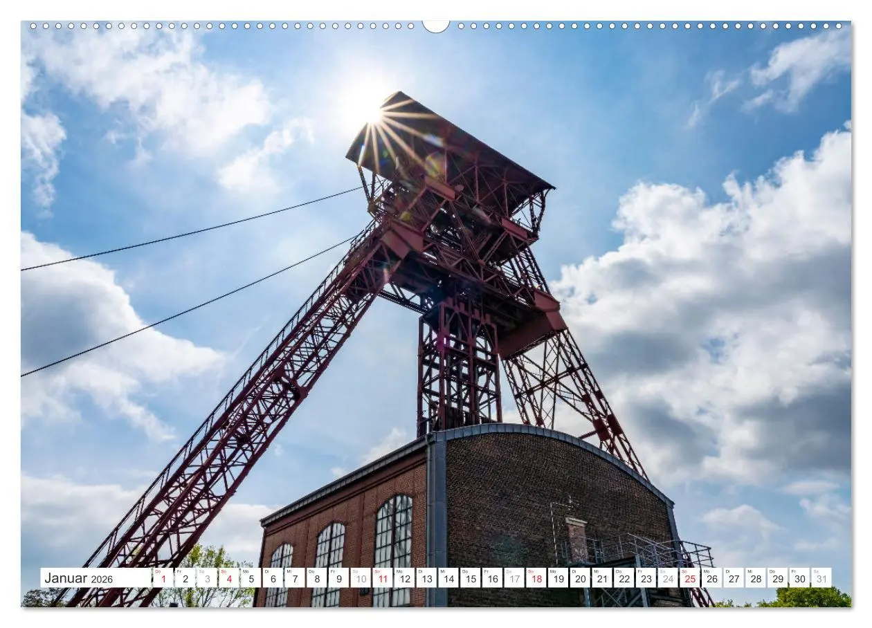 Bild: 9783457440070 | Die Zechen im Ruhrpott (Wandkalender 2026 DIN A2 quer), CALVENDO...