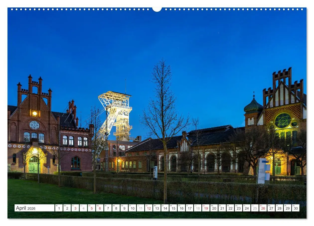 Bild: 9783457440070 | Die Zechen im Ruhrpott (Wandkalender 2026 DIN A2 quer), CALVENDO...