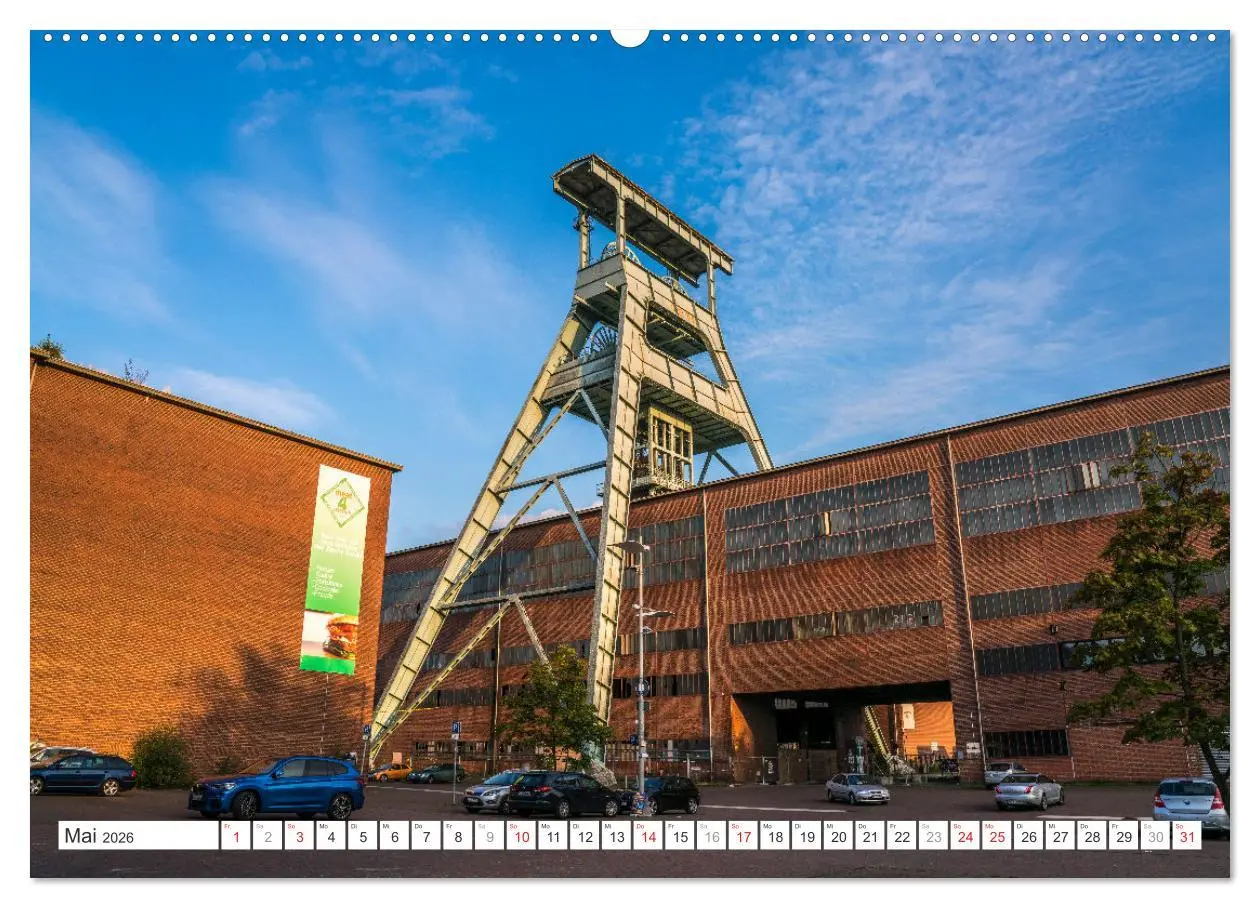 Bild: 9783457440070 | Die Zechen im Ruhrpott (Wandkalender 2026 DIN A2 quer), CALVENDO...