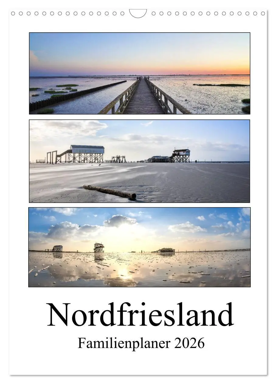 Cover: 9783516390070 | Nordfriesland - Familienplaner (Wandkalender 2026 DIN A3 hoch),...