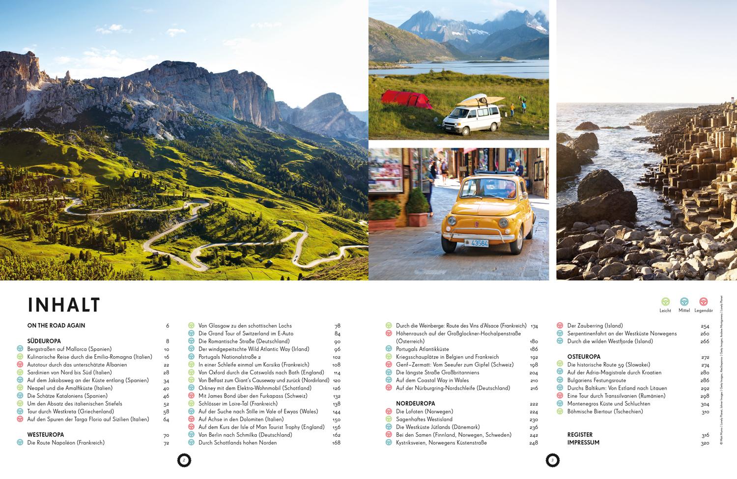 Bild: 9783575010070 | LONELY PLANET Bildband Legendäre Roadtrips in Europa | Verlag | Buch