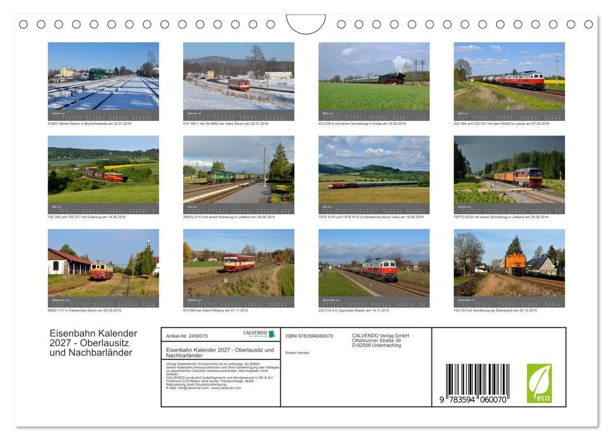 Bild: 9783594060070 | Eisenbahn Kalender 2027 - Oberlausitz und Nachbarländer...