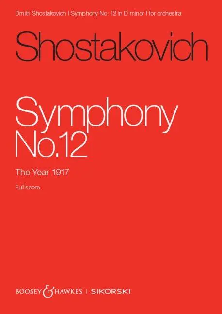 Cover: 9783689030070 | Sinfonie Nr. 12 | Das Jahr 1917. op. 112. Orchester. Studienpartitur.