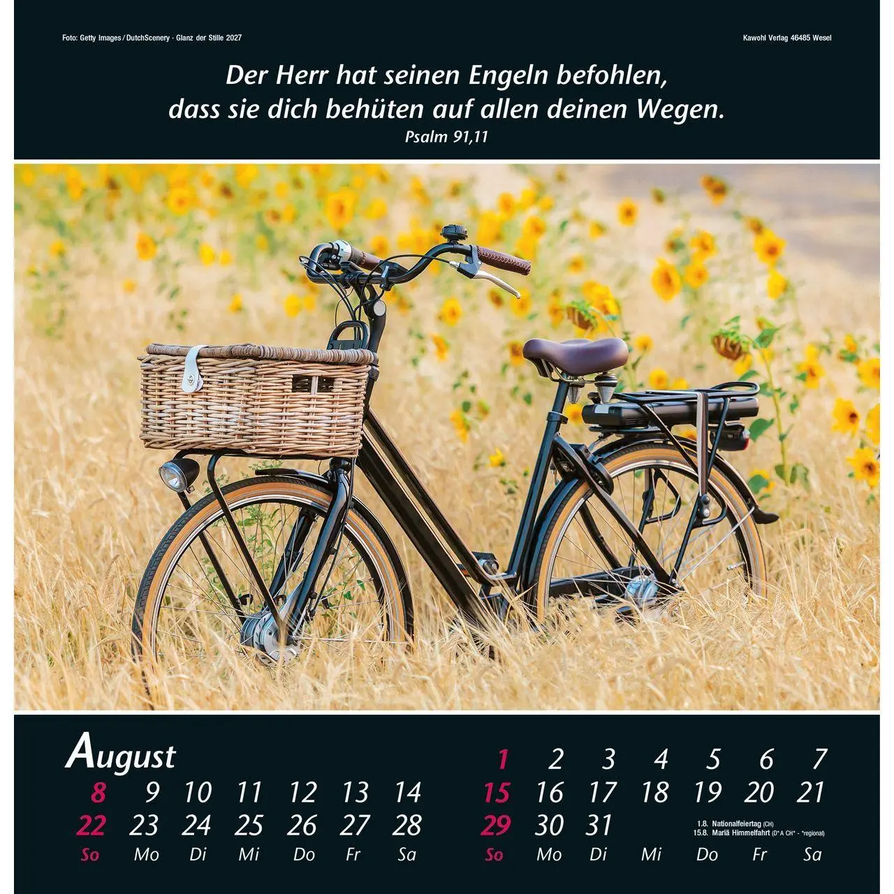 Bild: 9783754820070 | Glanz der Stille 2027 | Psalmworte und Farbfotos zur Besinnung | 14 S.