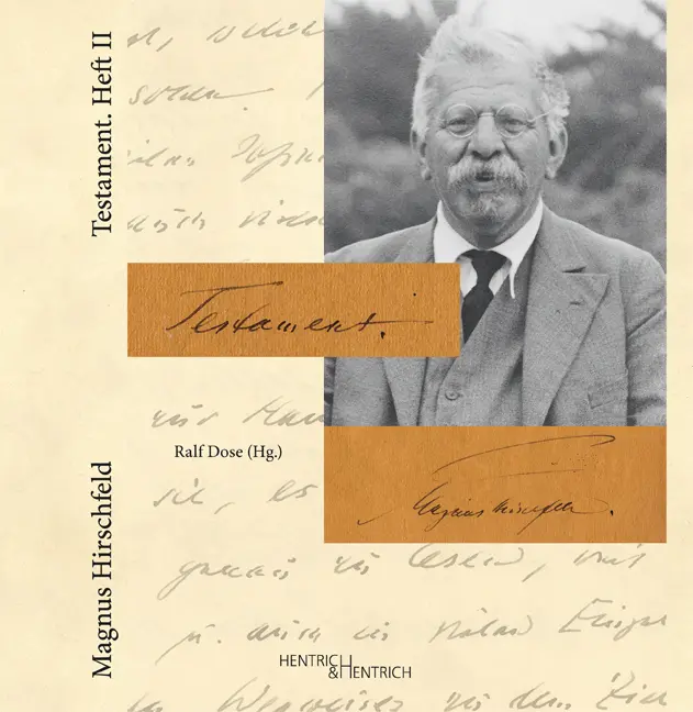 Cover: 9783955650070 | Testament. H.2 | Magnus Hirschfeld | Buch | 234 S. | Deutsch | 2013