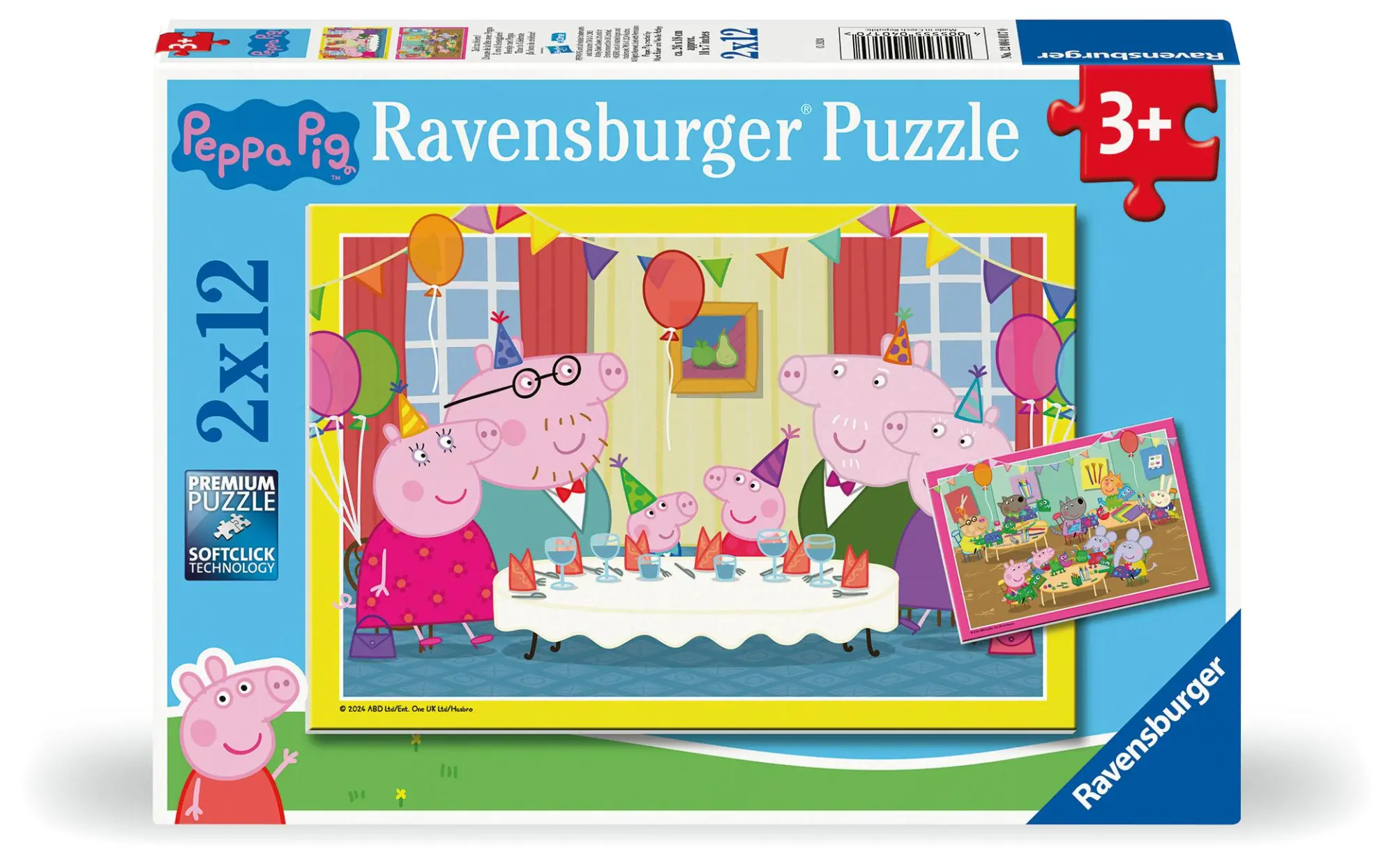 Cover: 4005555040170 | Kinderpuzzle 2x12 Teile - Peppa Wutz - Zeit zu feiern! | Spiel | 2024