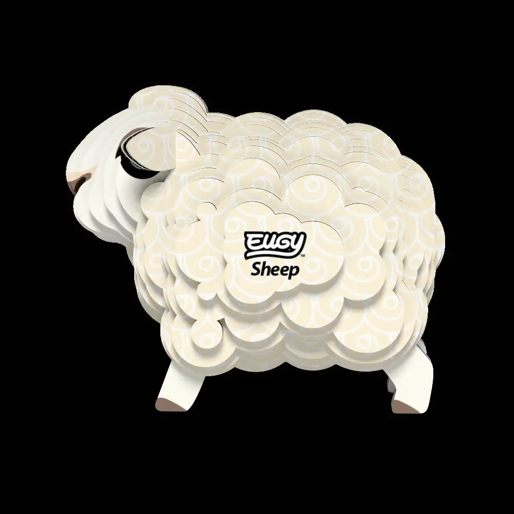 Bild: 9421035150170 | EUGY - 3D Bastelset Schaf | Kit (Bastelset) | In Karton | 650018