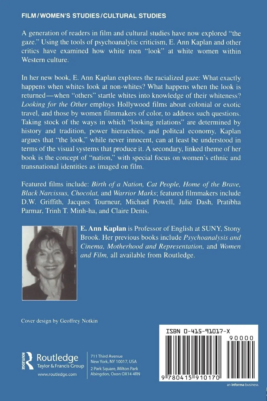 Rückseite: 9780415910170 | Looking for the Other | Feminism, Film and the Imperial Gaze | Kaplan