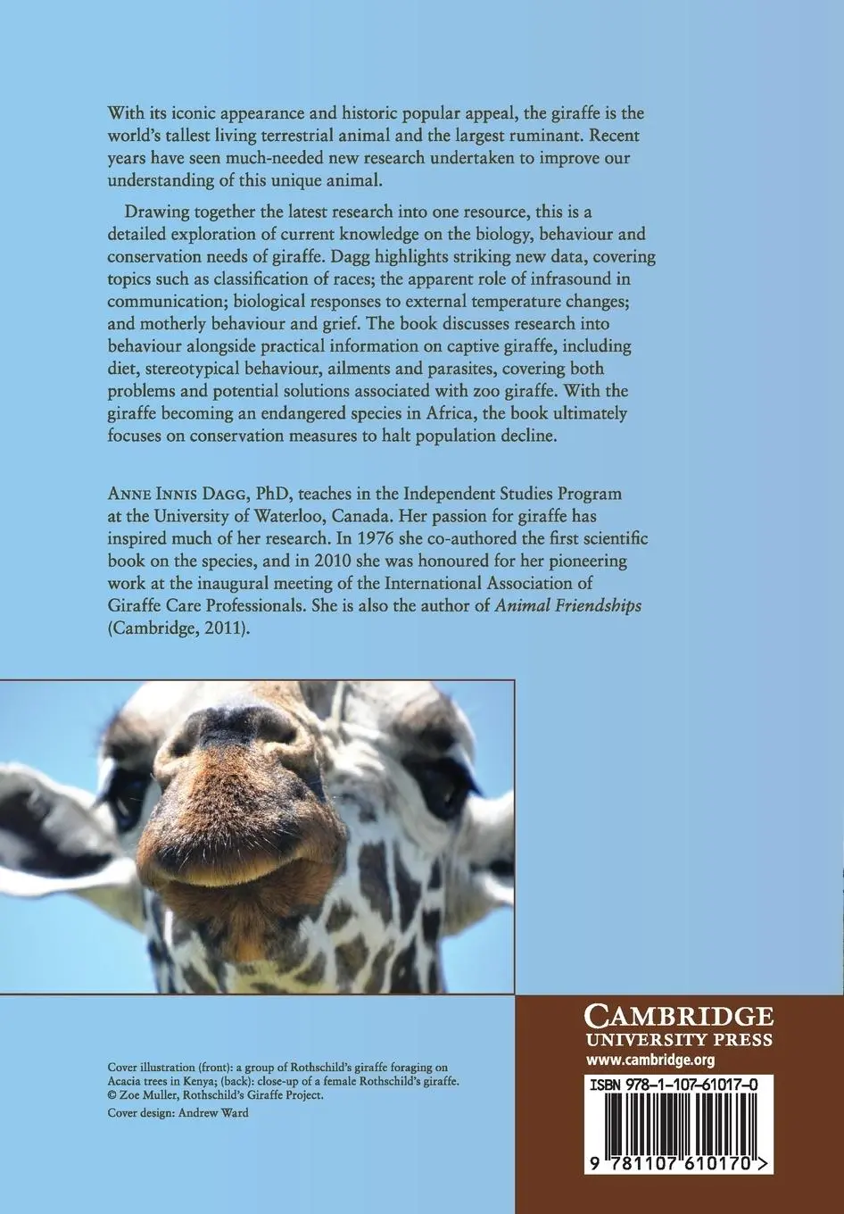 Rückseite: 9781107610170 | Giraffe | Anne Innis Dagg | Taschenbuch | Kartoniert / Broschiert